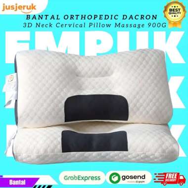 JFactory Bantal Tidur Kesehatan Ortopedi Orthopedic Memory Foam 3D Neck Cervical Soft Pillow Massage