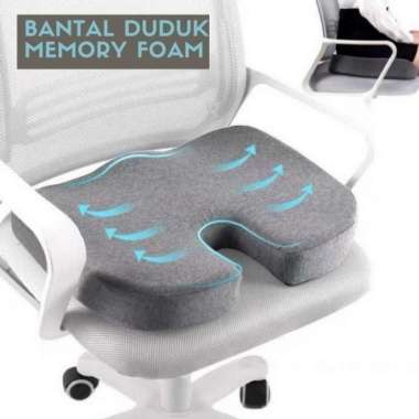 Bantal Duduk Tulang Ekor Memory Foam Coccyx Seat Cushion