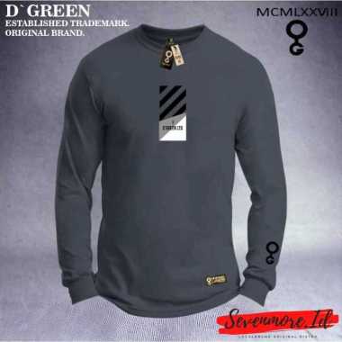 D`GREEN Tshirt Lengan Panjang Original Pria Wanita Motif SIMPEL/Kaos Greenlight Original/ Baju Kaos 