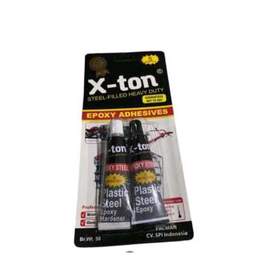 Lem X-TON Plastic Steel Epoxy / Lem Besi 5 menit (ASLI)