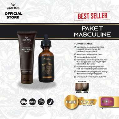 Paket Penumbuh Bulu Brewok Jenggot Jambang Kumis sudah BPOM aman