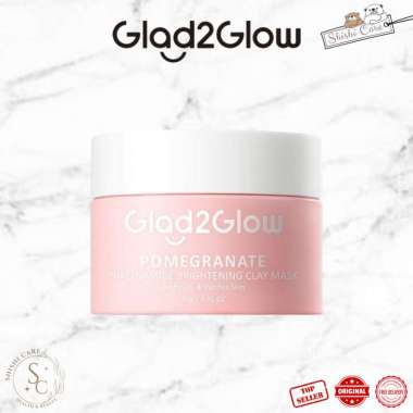 Glad2Glow Pomegranate Niacinamide Brightening Clay Mask 30gr