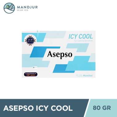 Asepso Icy Cool 80 Gram - Sabun Batang Antiseptik