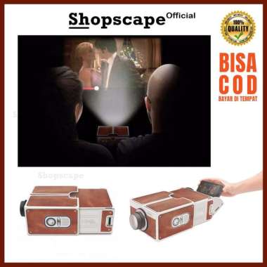 Proyektor Smartphone Portable Cardboard