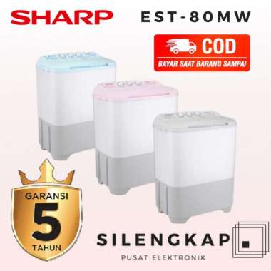 Mesin Cuci 2 Tabung Sharp 80MW. 8Kg. Loww Watt
