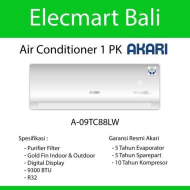 AC Split Standard 1.5 PK Akari R32 Gold Fin A-12E7LW