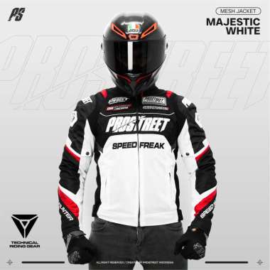 Jaket Mesh Prostreet Majestic White PROTECTOR M