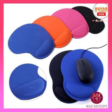 Alas Bantalan Mouse Pad Tatakan Alas Mouse Anti Slip Lentur Bantalan Pergelangan Tangan
