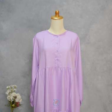 D&R PROJECT _ Acc KIRANIA DRESS || MAXI || FASHION MUSLIM WANITA || size S M L XL XL Violet