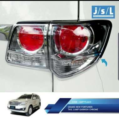 JSL Garnish lampu Headlamp depan chrome Grand Fortuner 2011-2015