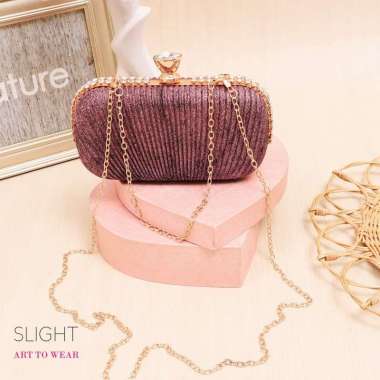 SLIGHT Clutch Tas Pesta Amaranth 4 Warna Ungu
