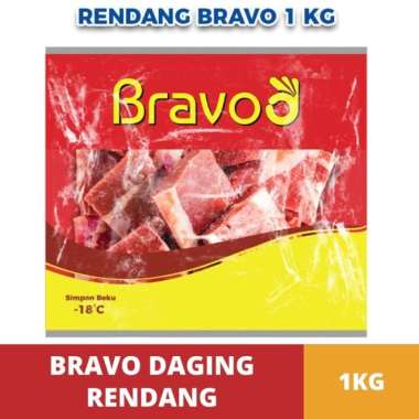 Bravo Daging Potong Rendang 1kg | Bravo Daging Sapi Siap Olah
