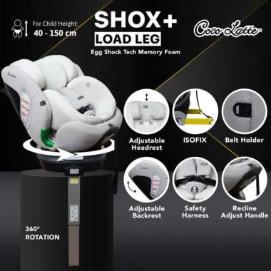 Car Seat Dudukan Mobil Anak Bayi Cocolatte Shox+ Load Leg Rotatable CarSeat 360° Kursi Mobil Anak Ba