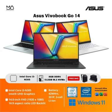 Laptop ASUS Vivobook Go 14 E1404GA-FHD351M - Mixed Black Black