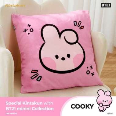 Kintakun Home BT21 minini Bantal Sofa + Cushion Cover 40x40 - KOYA RJ SHOOKY MANG CHIMMY TATA COOKY