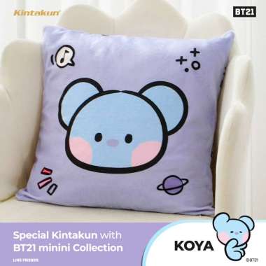 Kintakun Home BT21 minini Bantal Sofa + Cushion Cover 40x40 - KOYA RJ SHOOKY MANG CHIMMY TATA COOKY 