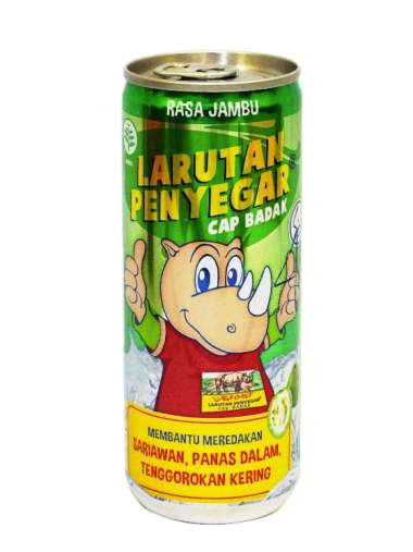 LARUTAN PENYEGAR CAP BADAK 238ML KALENG JAMBU