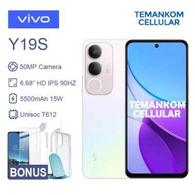 Vivo Y19s 2024 12GB RAM 6+6 Extend ram 6/128 6GB 128GB Vivo Y19 S Penerus Y18 Baru Garansi RESMI Sil
