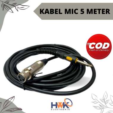 Kabel Mic microphone panjang 5 meter kualitas terbaik
