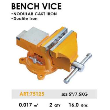DINGQI Ragum Besar Ragum Meja Bench Vice Heavy Duty Vice 125mm 75125