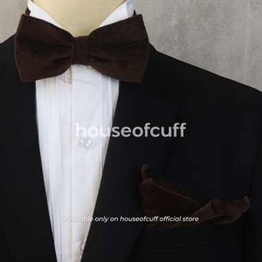 Houseofcuff Dasi Kupu Pocket Square Saputangan Pria Motif 001 Bowtie