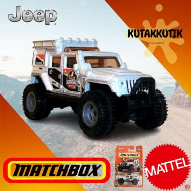 Matchbox Mobil Jeep Barang Jeep Wrangler Superlift Putih Adventures