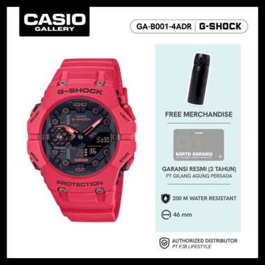 G-Shock Jam Tangan Pria GA-B001-4ADR Analog Digital Water Resistance Red