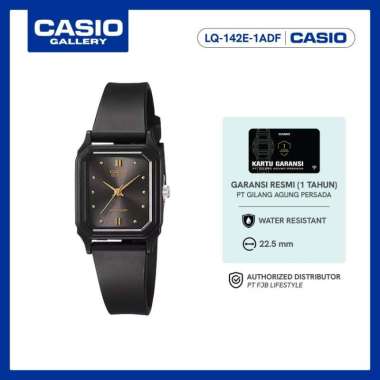 Casio Jam Tangan Wanita General LQ-142E-1ADF Original Analog Black