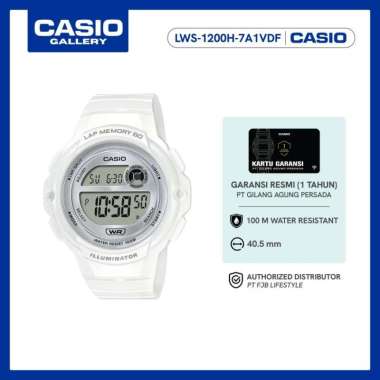 Casio Jam Tangan Original Wanita LWS-1200H-7A1VDF Digital White