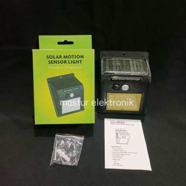LAMPU OUTDOOR DINDING 20 LED LIGHT TENAGA SURYA SENSOR GERAK PIR