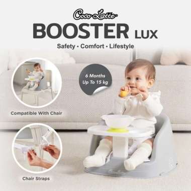 Booster Seat Cocolatte CL 7443 Booster Lux Kursi Makan Bayi Black