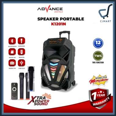 Speaker Aktif Portable Advance K1201 / K1202 Bluetooth Meeting 12" K1202