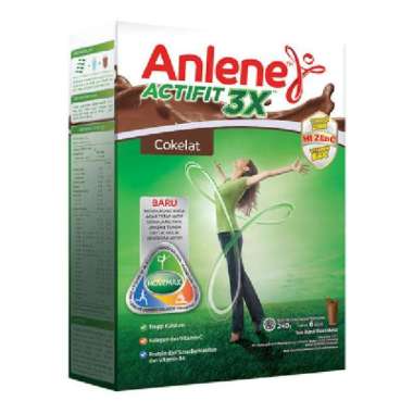 Promo Harga Anlene Actifit 3x High Calcium Cokelat 240 gr - Blibli