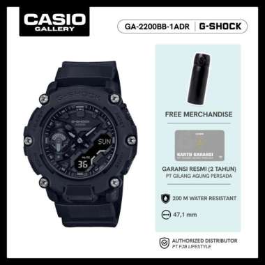 G-Shock Jam Tangan Pria Analog Digital Original GA-2200BB-1ADR