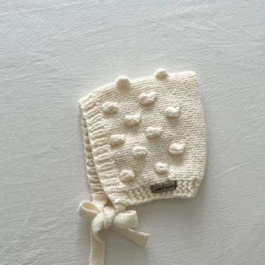 Topi Bonnet Bayi Newborn | Baby Knit Hat 0-2Y KB OED 3