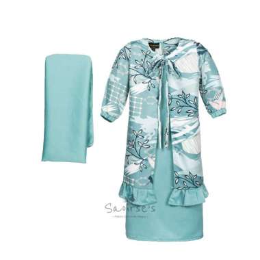 SAOIRSE'S Nadhira Set Gamis & Hijab Anak 2-8 Tahun Abaya Outer Anak Perempuan M Nadhira, Tosca