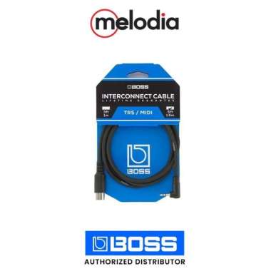 Boss BMIDI-5-35 Type A 3.5mm TRS to Male 5-pin DIN MIDI Cable - 5 foot