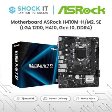 Motherboard Asrock H410M-H/M.2 SE DDR4 LGA1200 VGA HDMI DP H410 M H