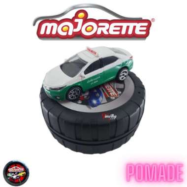 Diecast Majorette Pomade Toyota Corolla Altis Taxi Hijau Putih