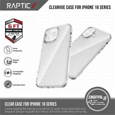 X-Doria Raptic Clearvue Magsafe Clear Case for IPHONE 16 / 16 PRO / 16 PLUS / 16 PRO MAX Casing Beni