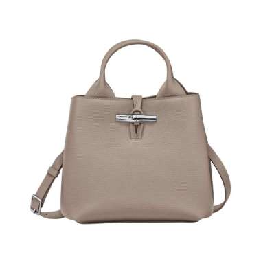 [12.12 Dealcember] Longchamp Le Roseau Small Handbag Leather Clay Brown