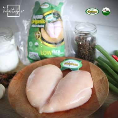 BERKAH Ayam Negeri Fillet Dada Organik Beku 1kg
