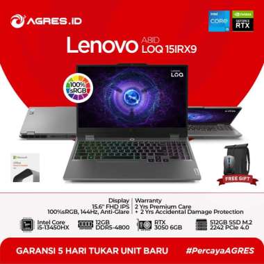 Lenovo LOQ 15IRX9 | i5 13450HX RTX3050 12GB 512GB W11+OHS