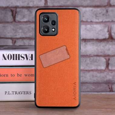 Case Realme 9 4G Case Aioria Textile Cloth Pattern Original Realme9 4G Case Orange