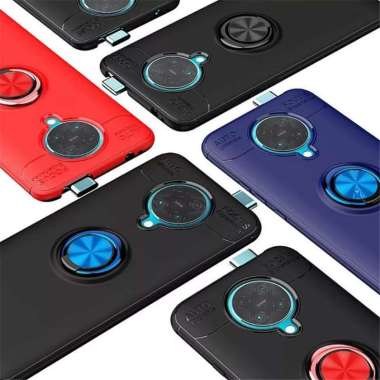 Xiaomi Poco F2 Pro Magnetic Ring Soft Case Original Auto Focus Case