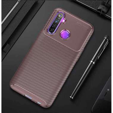 Original Case Shockproof Case Oppo Realme C3 Soft Case Realme C3 Cokelat