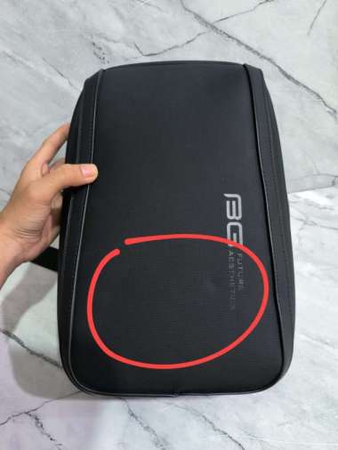 Bange Tas Selempang Pria Waist Bag Pria Sling Bag Pria BG2811 hitam1