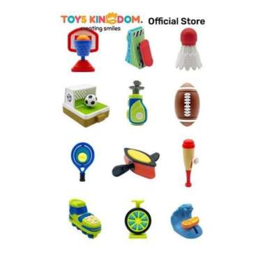 Toys Kingdom Kiddy Fun Mini Sport Series Fgse032 Random Toys Kids Toy Mainan Koleksi Miniature Deco 