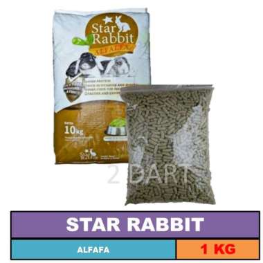 STAR RABBIT Repack 800gr Raspberry Alfafa Premium Makanan Kelinci STAR1 Alfafa
