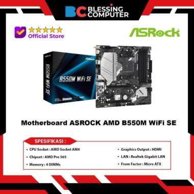 Motherboard ASROCK AMD B550M WiFi SE